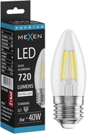 Mexen Vintis LED-Filament Beliichtung E27, C35, 6W, Neutral - 4000K, 720 lm, kloer - L154-E27-0640-00