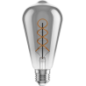 Mexen Vintis LED-glödlampa med spiralfilament E27, ST64, 6W, Varm - 2200K, 350 lm, rökfärgad - L162-E27-0622-70
