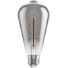 Mexen Vintis Bombilla espiral de filamento LED E27, ST64, 6W, Cálida - 2700K, 510 lm, humo - L162-E27-0627-70