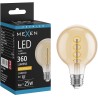 Mexen Vintis Bombilla filamento espiral LED E27, G80, 4W, Cálida - 2200K, 360 lm, ámbar - L165-E27-0422-50