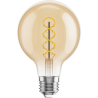 Mexen Vintis LED-filamentlampa spiral E27, G80, 6W, Varmt ljus - 2200K, 530 lm, amber - L165-E27-0622-50