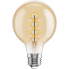 Mexen Vintis Filament spirallampa LED E27, G80, 4W, Varm - 2700K, 360 lm, bärnsten - L165-E27-0427-50