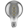 Mexen Vintis Ampoule filament spirale LED E27, G80, 6W, Chaude - 2700K, 400 lm, fumée - L165-E27-0627-70