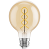 Mexen Vintis Bombilla filamentaria espiral LED E27, G80, 8W, Cálida - 2700K, 650 lm, ámbar - L165-E27-0827-50