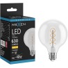 Mexen Vintis Bombilla LED de filamento espiral E27, G95, 6W, Cálida - 2700K, 630 lm, clara - L167-E27-0627-00