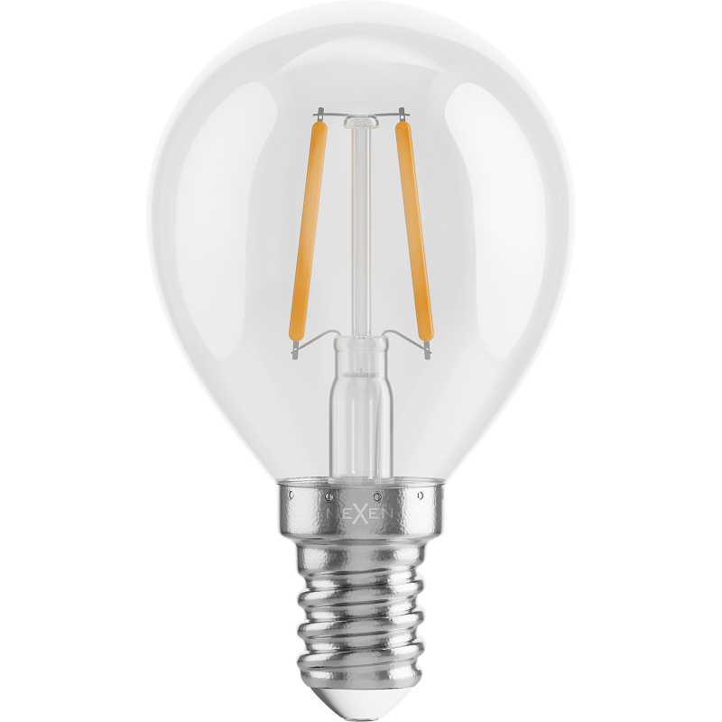 Mexen Vintis LED Filament Bulb E14, G45, 2W, Warm - 2700K, 240 lm, clear - L156-E14-0227-00