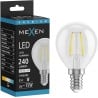 Mexen Vintis LED filamentlampa E14, G45, 2W, Neutral - 4000K, 240 lm, klar - L156-E14-0240-00