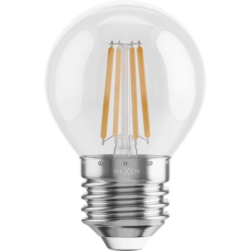 Mexen Vintis LED-filamentlampa E27, G45, 4W, Varm - 2700K, 470 lm, klar - L156-E27-0427-00