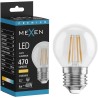 Mexen Vintis LED-filamentlampa E27, G45, 4W, Varm - 2700K, 470 lm, klar - L156-E27-0427-00