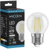 Mexen Vintis LED-filamentlampa E27, G45, 4W, Neutral - 4000K, 470 lm, klar - L156-E27-0427-00 - L156-E27-0440-00