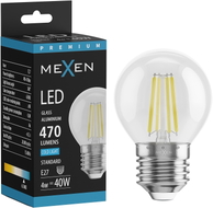 Mexen Vintis LED filament žarulja E27, G45, 4W, Hladna - 6500K, 470 lm, prozirna - L156-E27-0465-00