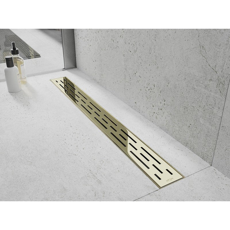 Mexen Flat M01 cover for linear drain 50 cm, gold - 1520050