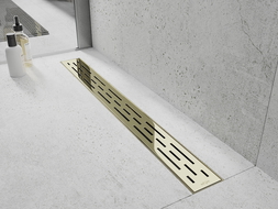Mexen Flat M01 linear drain 50 cm, gold - 1520050-15