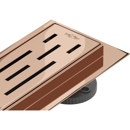 Mexen Flat M01 Linear Drain 70 cm, Rose Gold - 1620070-15