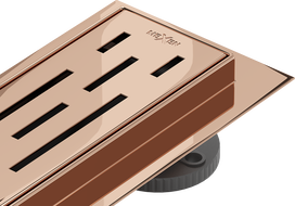 Mexen Flat 360° M01 rotary Linear Drain 50 cm, rose gold - 1620050-40