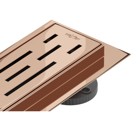Mexen Flat 360° M01 rotational linear drain 80 cm, rose gold - 1620080-40