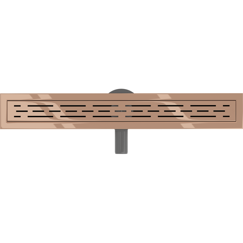 Mexen Flat 360° M01 70 cm Rotating Linear Drain, Rose Gold - 1620070-40