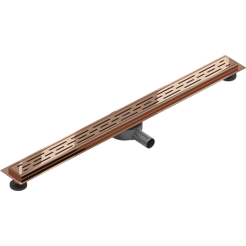 Mexen Flat 360° M01 odpływ liniowy obrotowy 80 cm, różowe złoto - 1620080-40