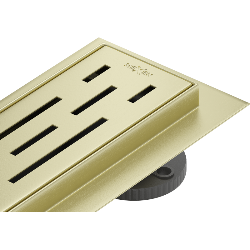 Mexen Flat M01 linear drain 60 cm, brushed gold - 1A20060-15