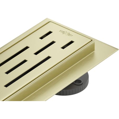 Mexen Flat M01 linear drain 70 cm, brushed gold - 1A20070-15