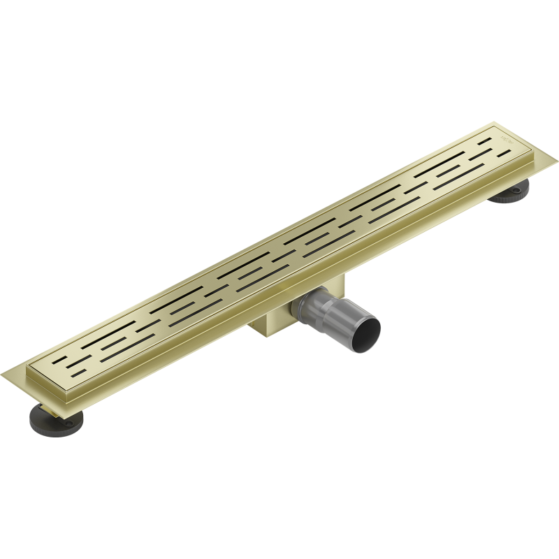 Mexen Flat M01 linear drain 60 cm, brushed gold - 1A20060-15