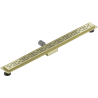 Mexen Flat M01 linear drain 80 cm, brushed gold - 1A20080-15