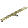 Mexen Flat M01 linear drain 80 cm, brushed gold - 1A20080-15