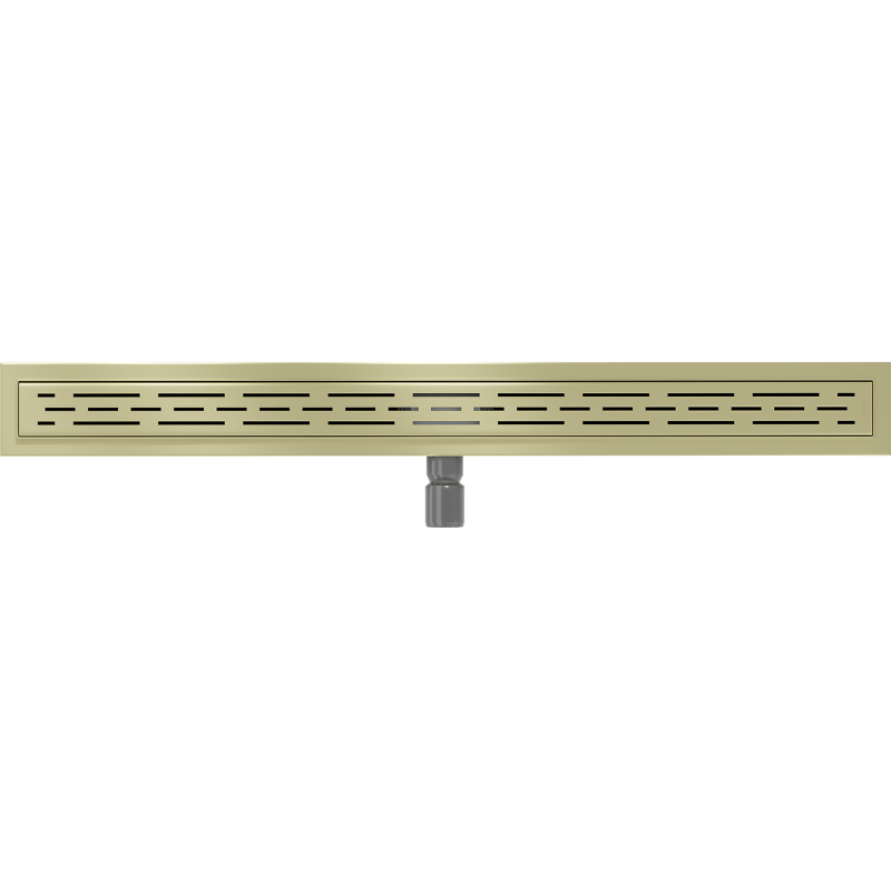 Mexen Flat M01 linear drain 80 cm, brushed gold - 1A20080-15
