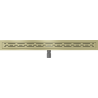 Mexen Flat M01 linear drain 80 cm, brushed gold - 1A20080-15