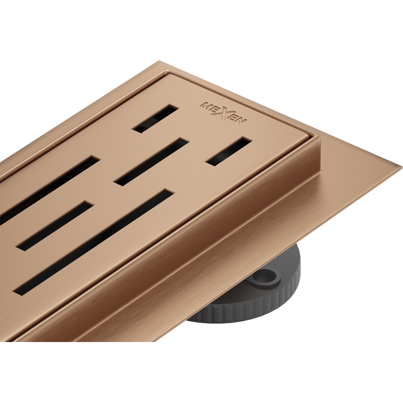 Mexen Flat M01 linear drain 90 cm, brushed copper - 1C20090-15