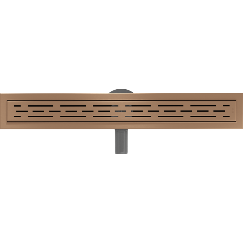 Mexen Flat 360° M01 70 cm Rotating Linear Drain, Brushed Copper - 1C20070-40
