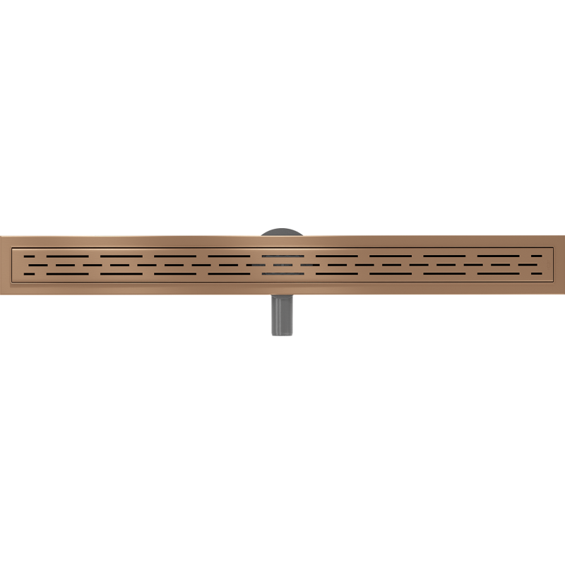 Mexen Flat 360° M01 Rotating Linear Drain 90 cm, Brushed Copper - 1C20090-40