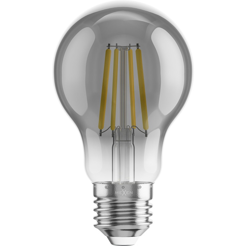 Mexen Vintis LED-filamentlampa E27, A60, 4W, Varm - 2200K, 280 lm, rökfärgad - L150-E27-0422-70