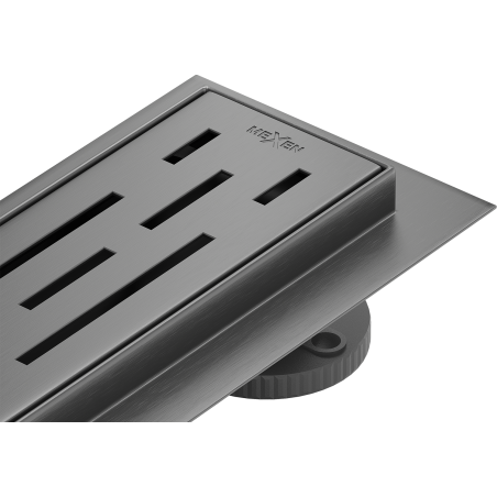 Mexen Flat 360° M01 50 cm Rotating Linear Drain, Brushed Gun Gray - 1E20050-40