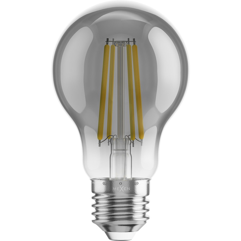 Mexen Vintis Bombilla LED filament E27, A60, 8W, Cálida - 2200K, 600 lm, ahumada - L150-E27-0822-70