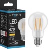 Mexen Vintis LED-glödlampa filament E27, A60, 4W, Varm - 2700K, 470 lm, klar - L150-E27-0427-00