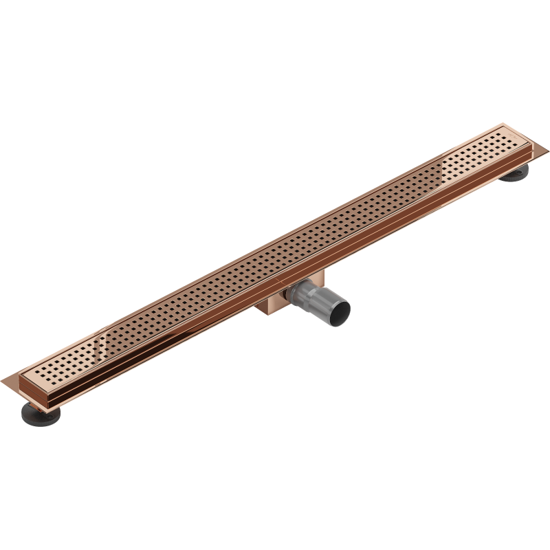 Mexen Flat M08 Linear Drain 80 cm, Rose Gold - 1625080-15