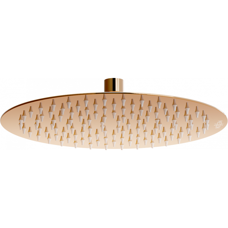 Mexen Slim alcachofa de ducha de 25 cm, oro rosa - 79225-60