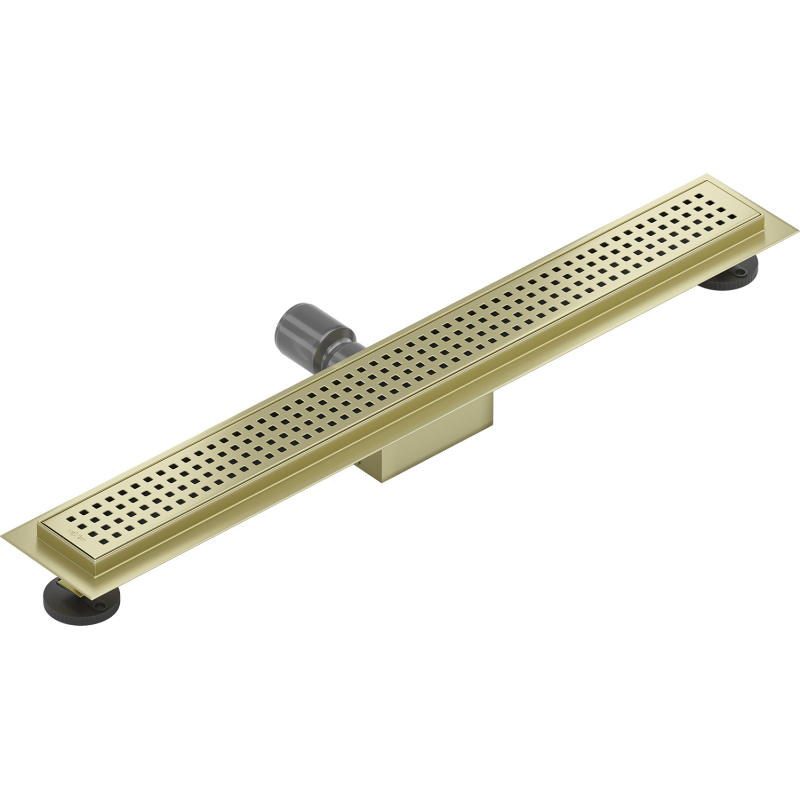 Mexen Flat M08 linear drain 70 cm, brushed gold - 1A25070-15