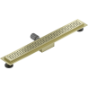 Mexen Flat M08 linear drain 70 cm, brushed gold - 1A25070-15