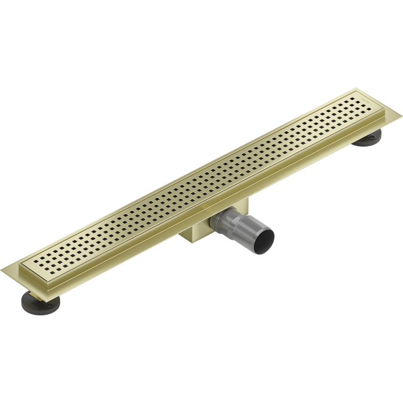 Mexen Flat M08 linear drain 70 cm, brushed gold - 1A25070-15