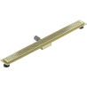 Mexen Flat M08 linjakuivatusaukko 80 cm, kultainen harjattu - 1A25080-15