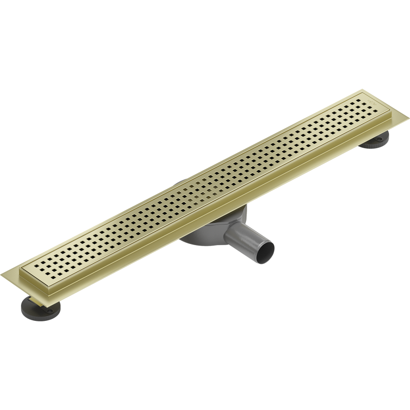 Mexen Flat 360° M08 ralo linear rotativo 50 cm, ouro escovado - 1A25050-40