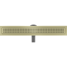 Mexen Flat 360° M08 70 cm Rotating Linear Drain, Brushed Gold - 1A25070-40