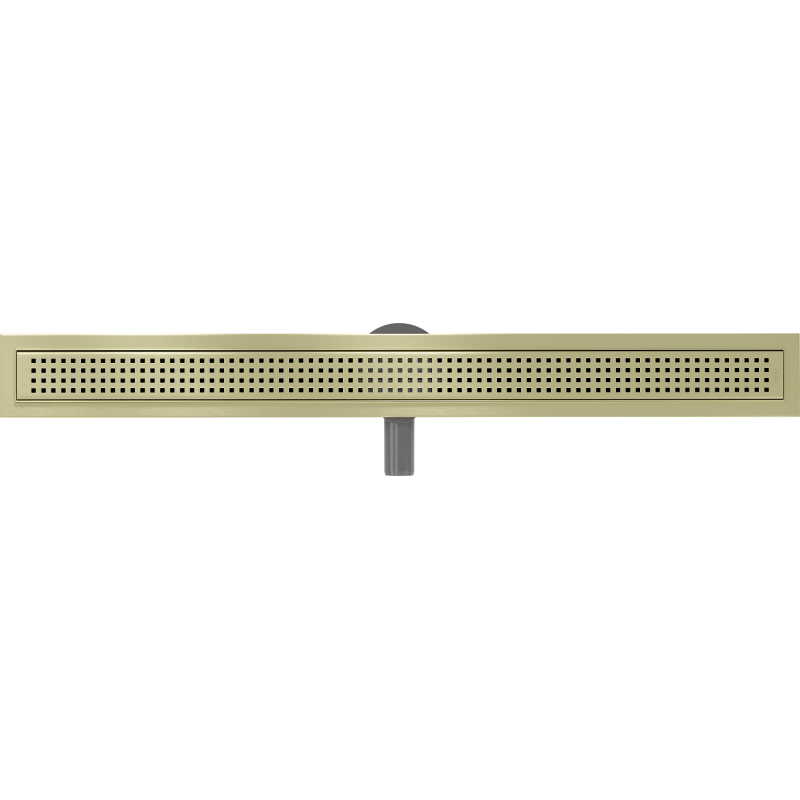 Mexen Flat 360° M08 90 cm Rotating Linear Drain, Brushed Gold - 1A25090-40