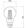 Mexen Vintis Ampoule à filament LED E27, A60, 10W, Chaude - 2700K, 910 lm, ambre - L150-E27-1027-50