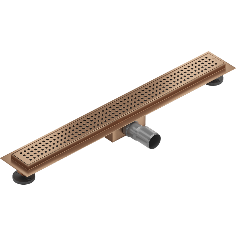 Mexen Flat M08 Linear Drain 50 cm, Brushed Copper - 1C25050-15