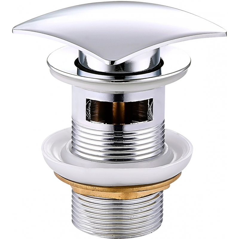 Mexen click-clack cuadrado con rebosadero, cromo - 79926-00