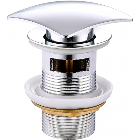 Mexen tappo clic-clac quadrato con troppopieno, cromo - 79926-00