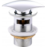 Mexen click-clack square waste with overflow, chrome - 79926-00